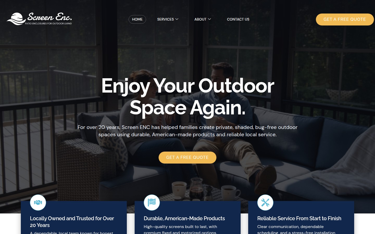 Screen ENC homepage